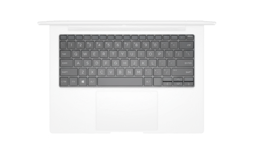 Laptop keyboard prepared for replacement, reprinting and refurbishment services
