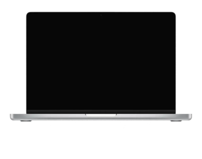 Apple laptop with blank display representing refurbished devices and IT hardware lifecycle services