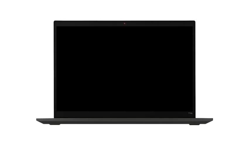 Lenovo laptop with blank screen used for refurbishment and IT hardware remarketing services